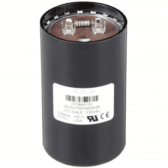 Capacitor de arranque 270 - 324 mf, para caja de control FRANKLIN de 7.5, 10, 15 HP, 230V